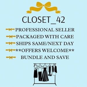 Welcome to closet_42! Thanks for stopping by. 😊